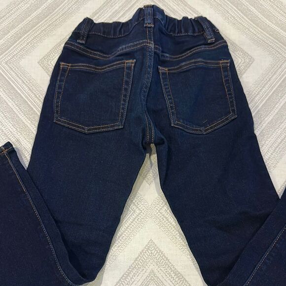 Crewcuts Boys Skinny Adjustable Waist Dark Wash Blue Jeans - Size 6 - Picture 5 of 7